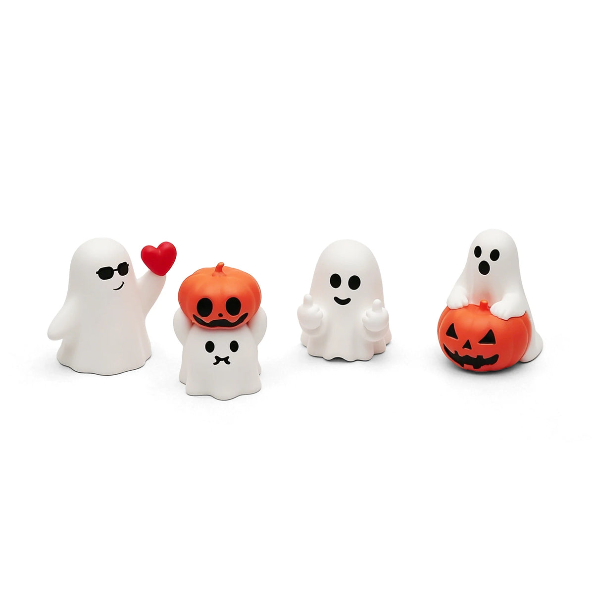 Tiny Boo Crew™ – Mini Ghost & Pumpkin Halloween Figurines