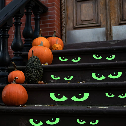 Glow in The Dark Halloween Eyes -  Outdoor Halloween Decor