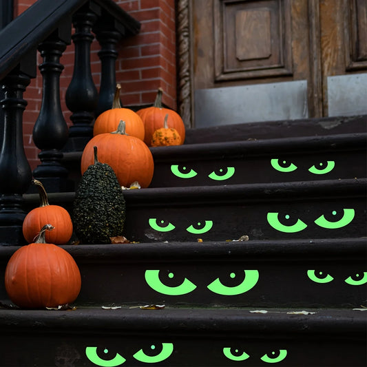 Glow in The Dark Halloween Eyes -  Outdoor Halloween Decor