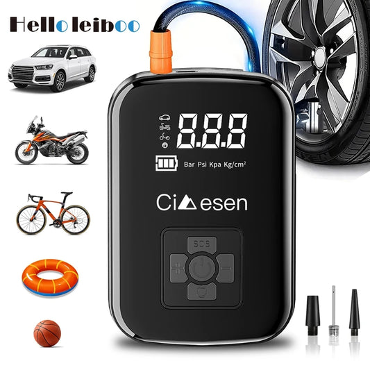 DriveCore™ AirGo 150 Wireless Tire Inflator | 150 PSI Portable Air Compressor for Cars, Bikes, Motorcycles & Sports Balls