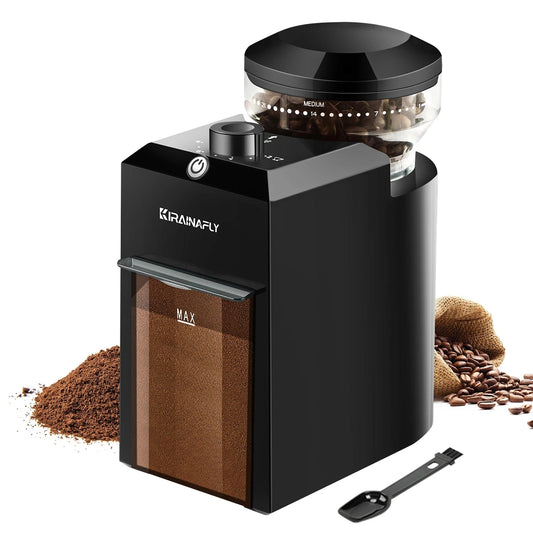 BrewMaster™ Electric Burr Coffee Grinder | 28 Grind Settings for Espresso, French Press, Pour Over & Drip Coffee