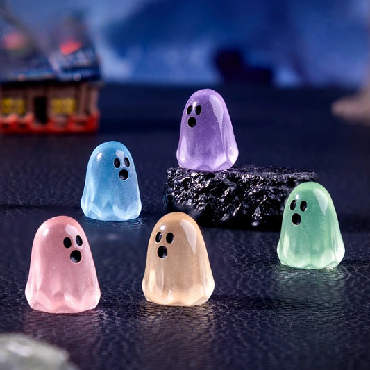 Miniature Glowing Ghost Figures