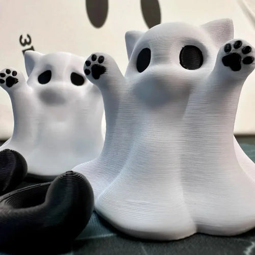Mini Kitten Ghost Figurine
