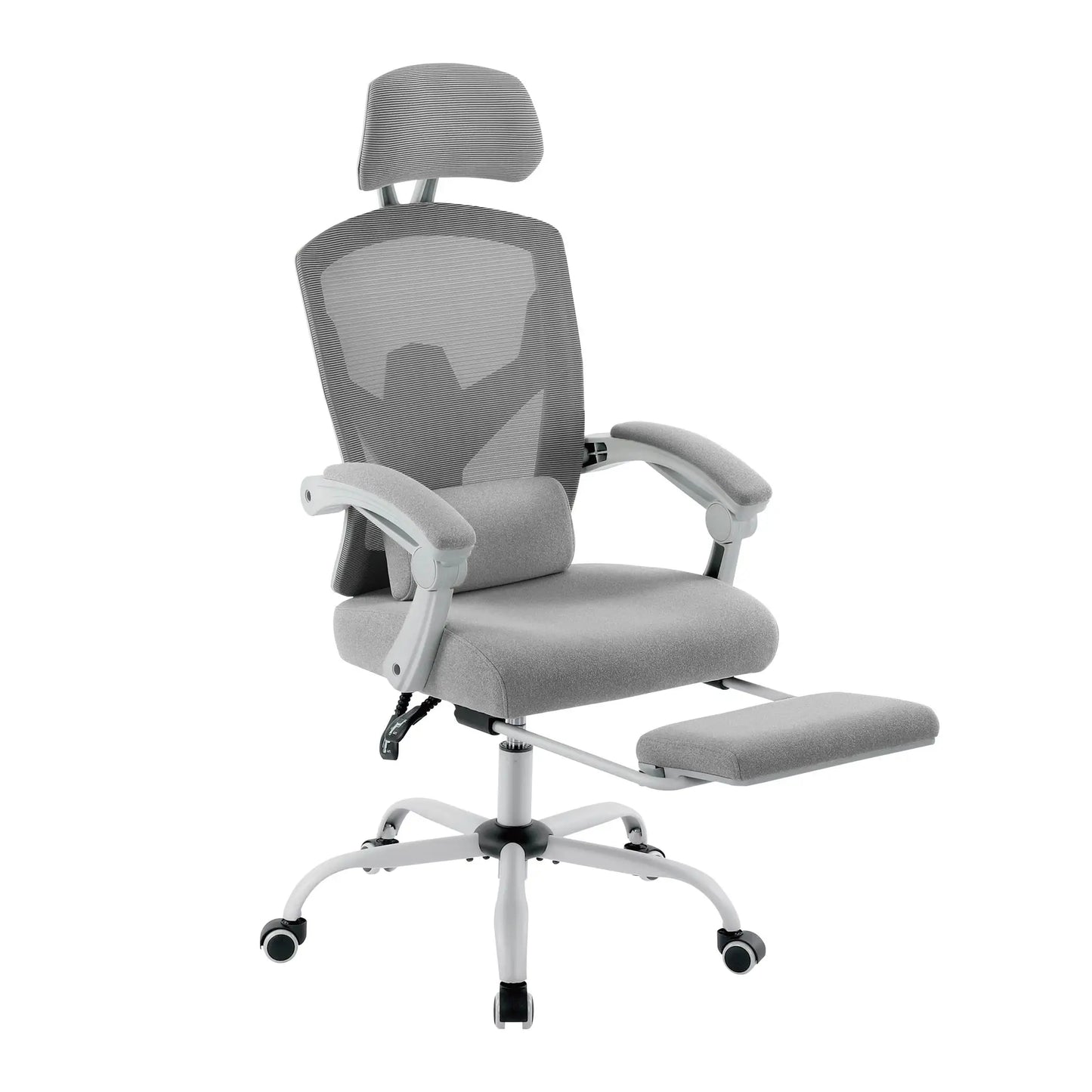 Ergonomic High-Back Mesh Reclining Office & Gaming Chair with Footrest