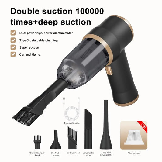 DriveCore™ 2-in-1 Cordless Car Vacuum & Air Blower | Portable High-Power Vacuum Cleaner for Car, Home, Keyboard & Pet Hair
