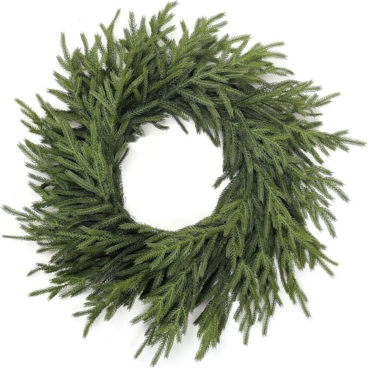 Norfolk Pine Christmas Wreath for Christmas and Holiday Décor - Multiple Styles