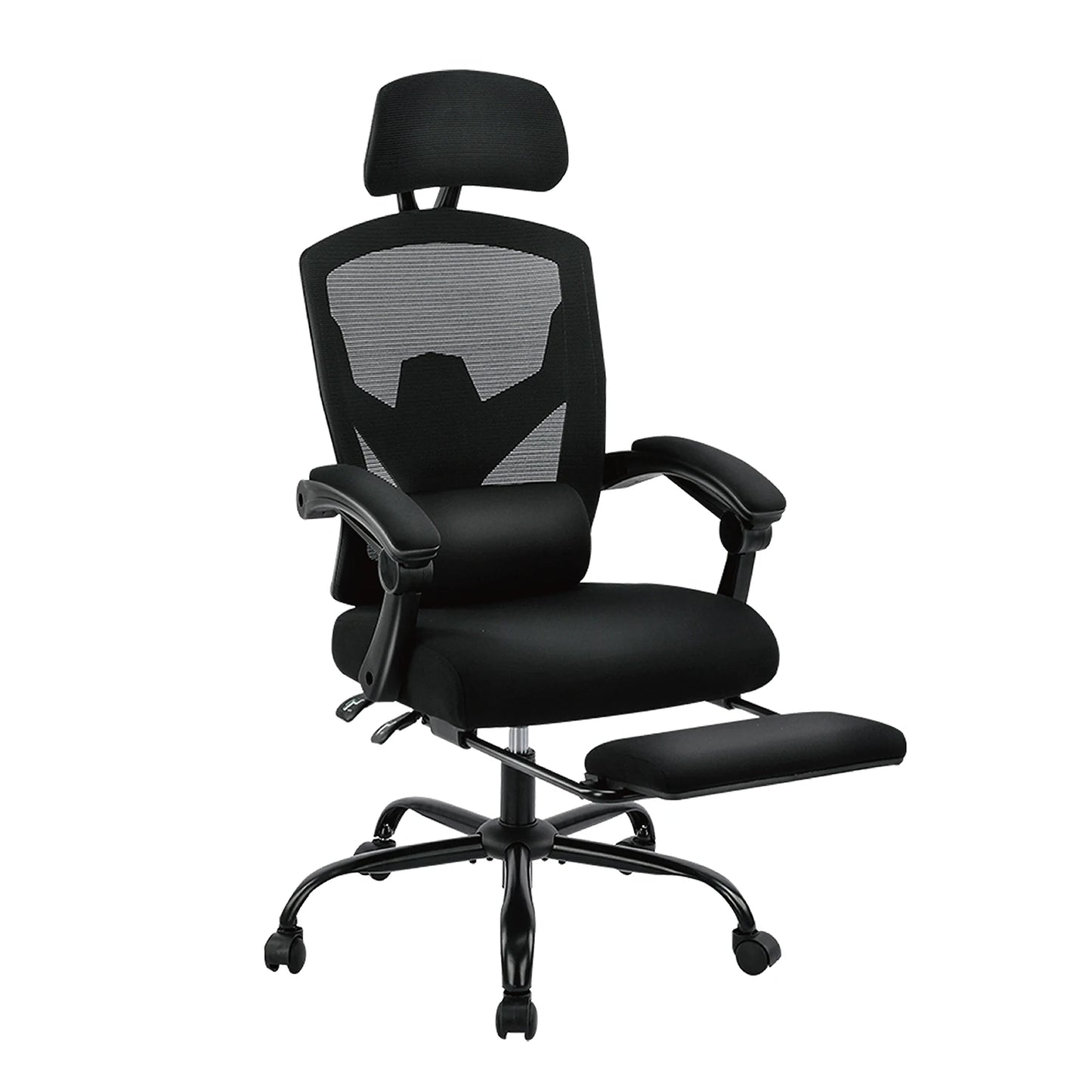 Ergonomic High-Back Mesh Reclining Office & Gaming Chair with Footrest