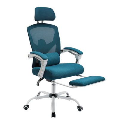 Ergonomic High-Back Mesh Reclining Office & Gaming Chair with Footrest