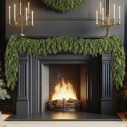 Cypress Garland for Christmas and Holiday Décor - 9FT