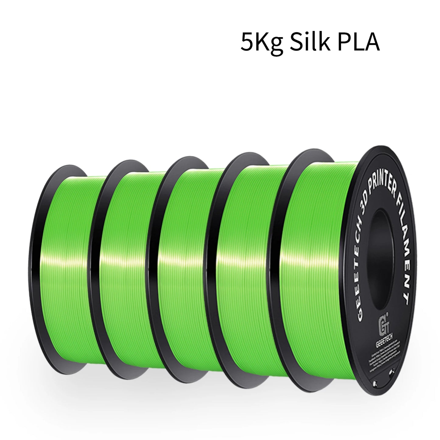 GEEETECH 5Kg 3D SILK PLA Filament 1.75mm SILK PLA Filament Smooth Silky Shiny Surface 3D Filament Fit For FDM Printers