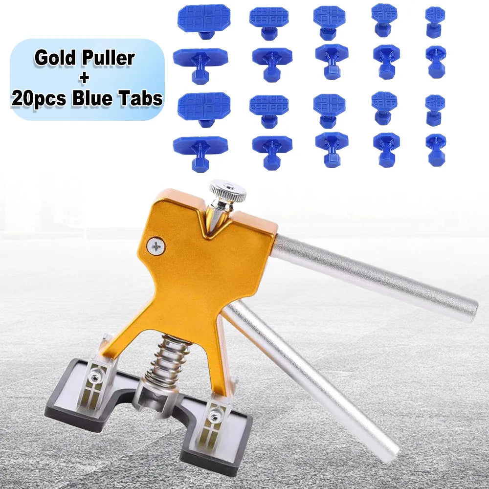 Car Dent Puller Kit for Dent Removal, Paintless Dent Removal Kit Slide Hammer T-Bar, Dent Remover Tool for Car Door Ding Repair