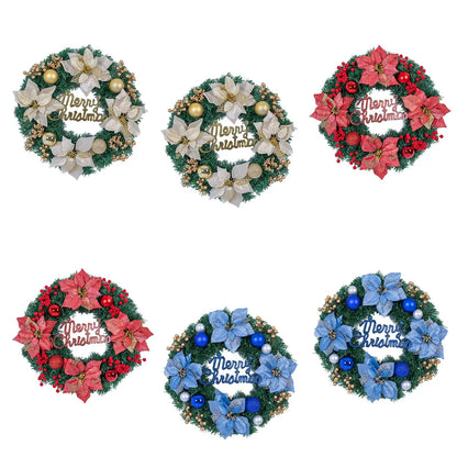 Christmas Wreath for Holiday Outdoor - GOLD, RED OR BLUE