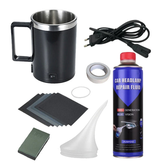 Car Headlight Restoration Kit – Scratch & Oxidation Repair