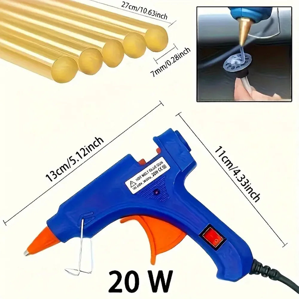 Car Dent Puller Kit for Dent Removal, Paintless Dent Removal Kit Slide Hammer T-Bar, Dent Remover Tool for Car Door Ding Repair