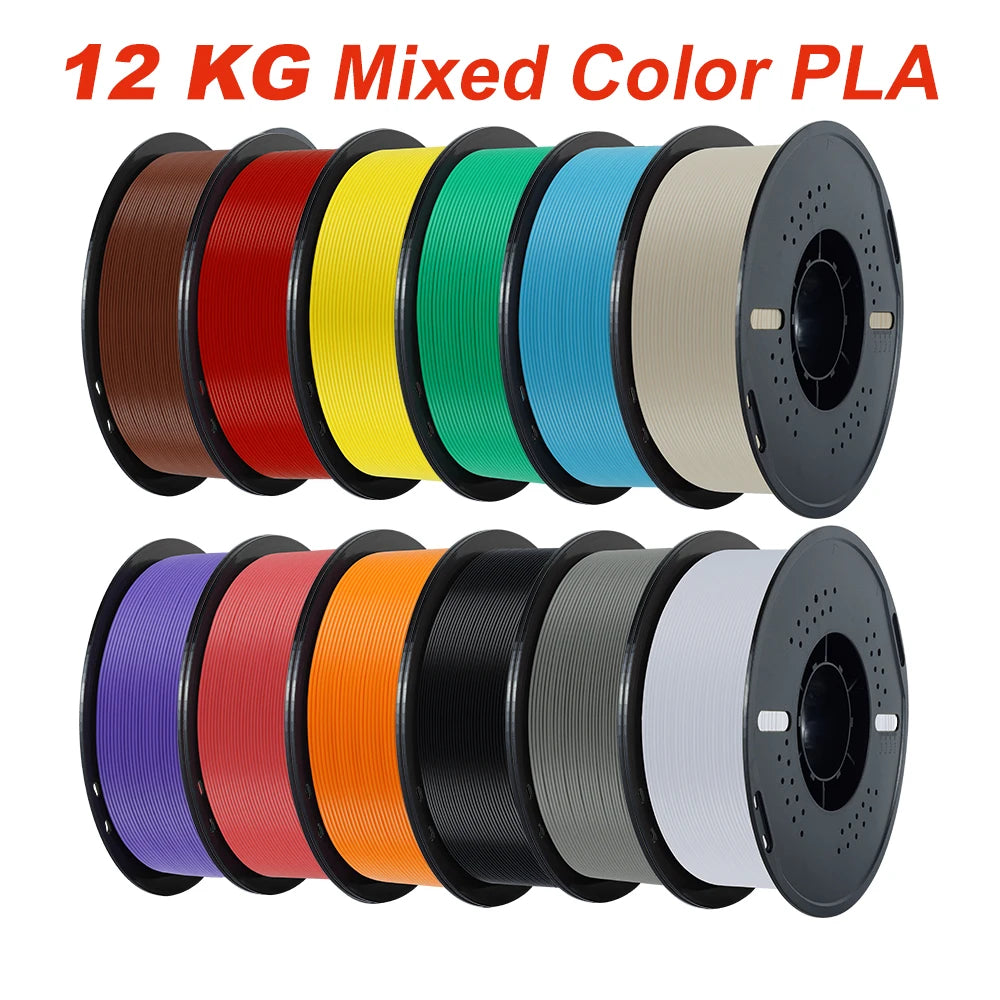 10KG/22LBS Multicolor PLA Filament 1KG/Roll 1.75mm For 3D Printer Material for 3D Printing 3D Printer Filament Free Shipping