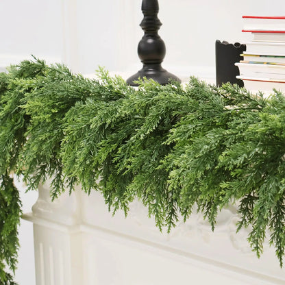 Faux Cedar Garland For Christmas and Holiday Décor - Multiple Lengths