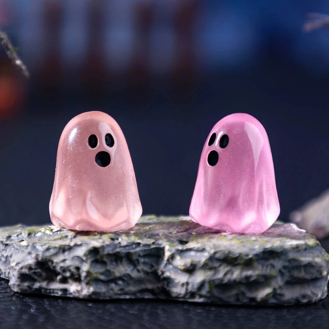 Miniature Glowing Ghost Figures