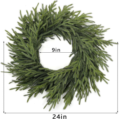 Norfolk Pine Christmas Wreath for Christmas and Holiday Décor - Multiple Styles