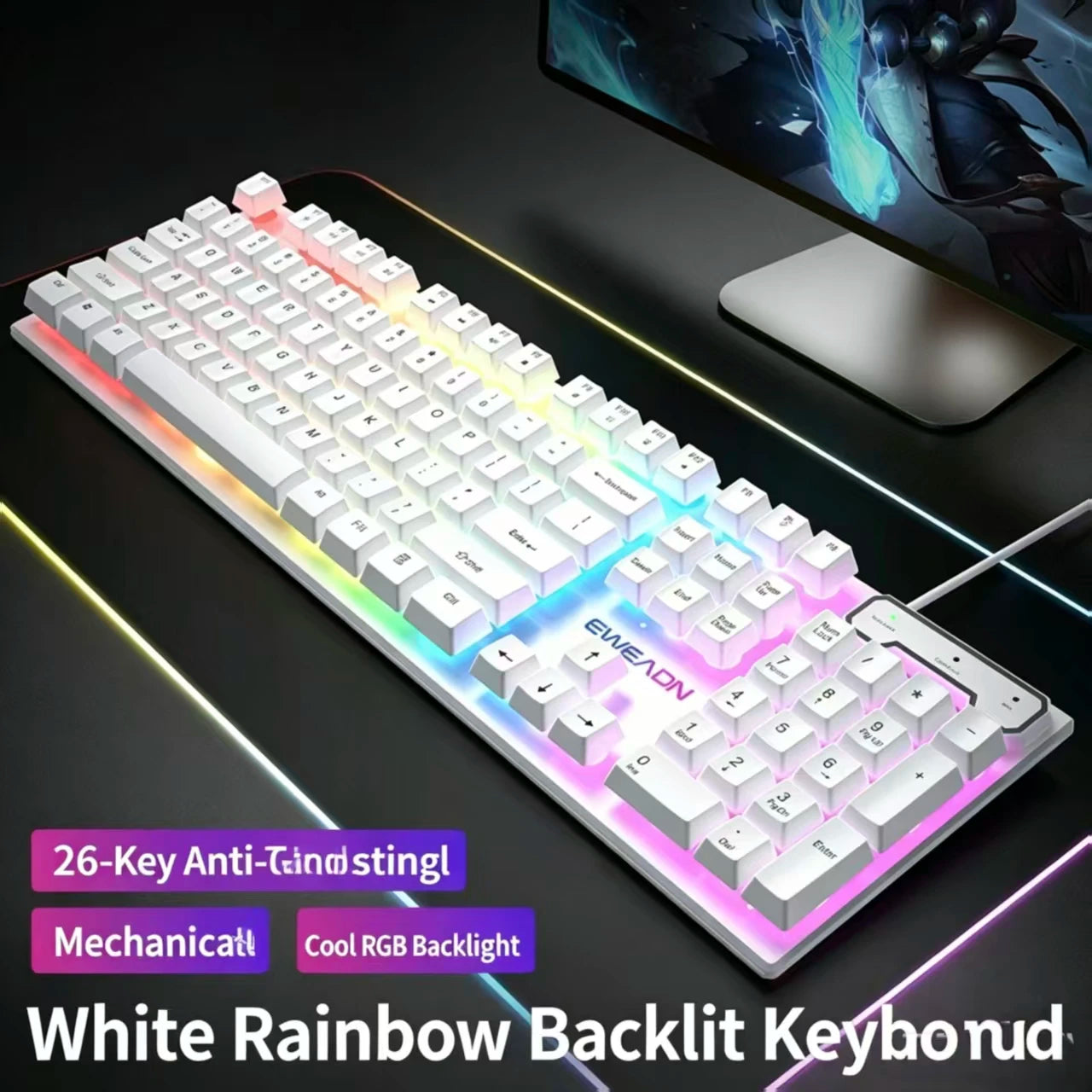 Pro-Pioneer GX330 Wired Mechanical-Feel Gaming Keyboard And Mouse Set - Desktop Gaming Peripherals