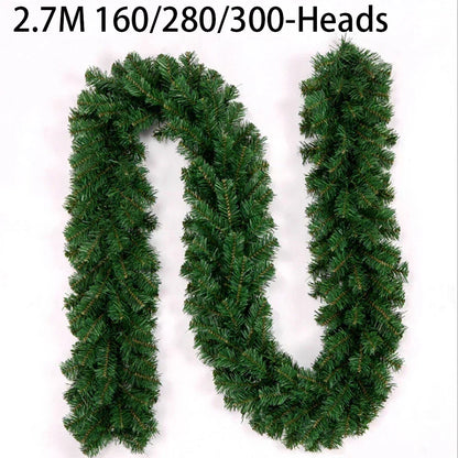 Pine Garland for Christmas and Holiday Décor - 2.7M