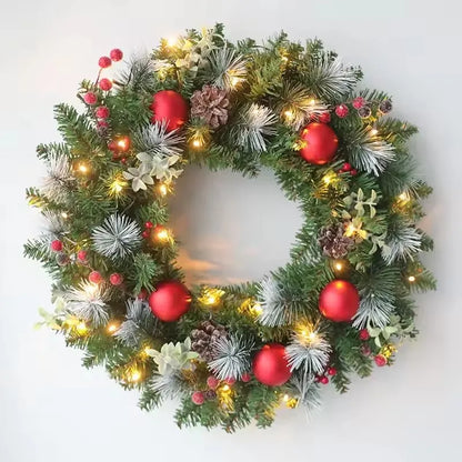 Pre-Lit LED Christmas Wreath for Christmas and Holiday Décor - 20-60 cm