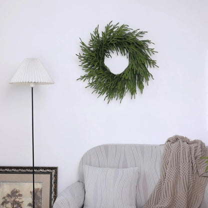 Norfolk Pine Christmas Wreath for Christmas and Holiday Décor - Multiple Styles