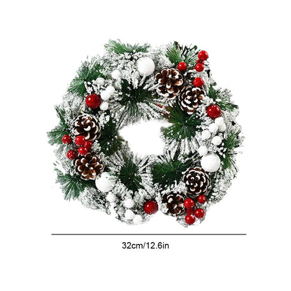 Christmas and Holiday Wreaths - Cedar, Pinecone, Berry, Snowy, Poinsettia