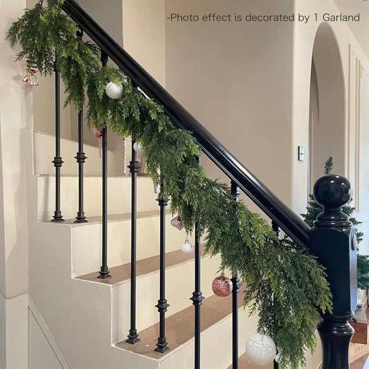 Faux Cedar Garland For Christmas and Holiday Décor - Multiple Lengths
