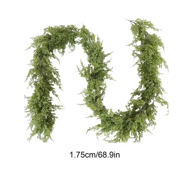 Norfolk Pine Garland for Christmas and Holiday Décor - 6Ft/9Ft Natural, Pre-Lit, Fluffy