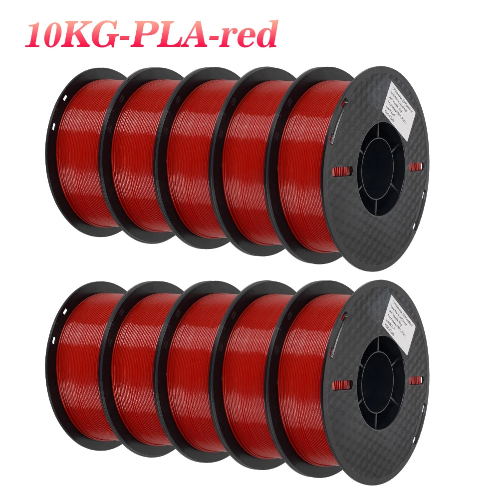 10KG/22LBS Multicolor PLA Filament 1KG/Roll 1.75mm For 3D Printer Material for 3D Printing 3D Printer Filament Free Shipping