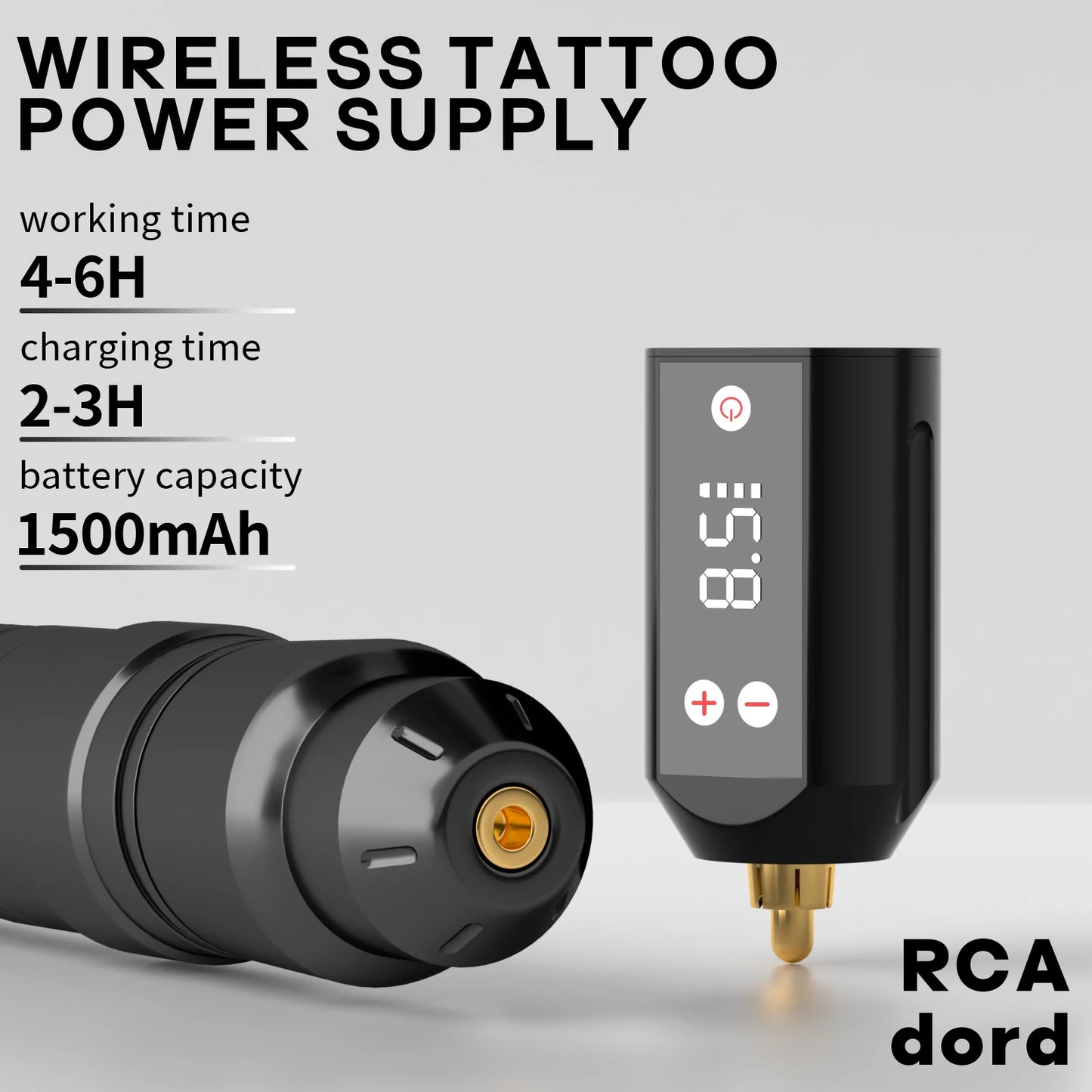 Poseidon™ Wireless Tattoo Pen Kit | Complete Tattoo Machine Kit with Power Supply, Practice Skin & Tattoo Inks
