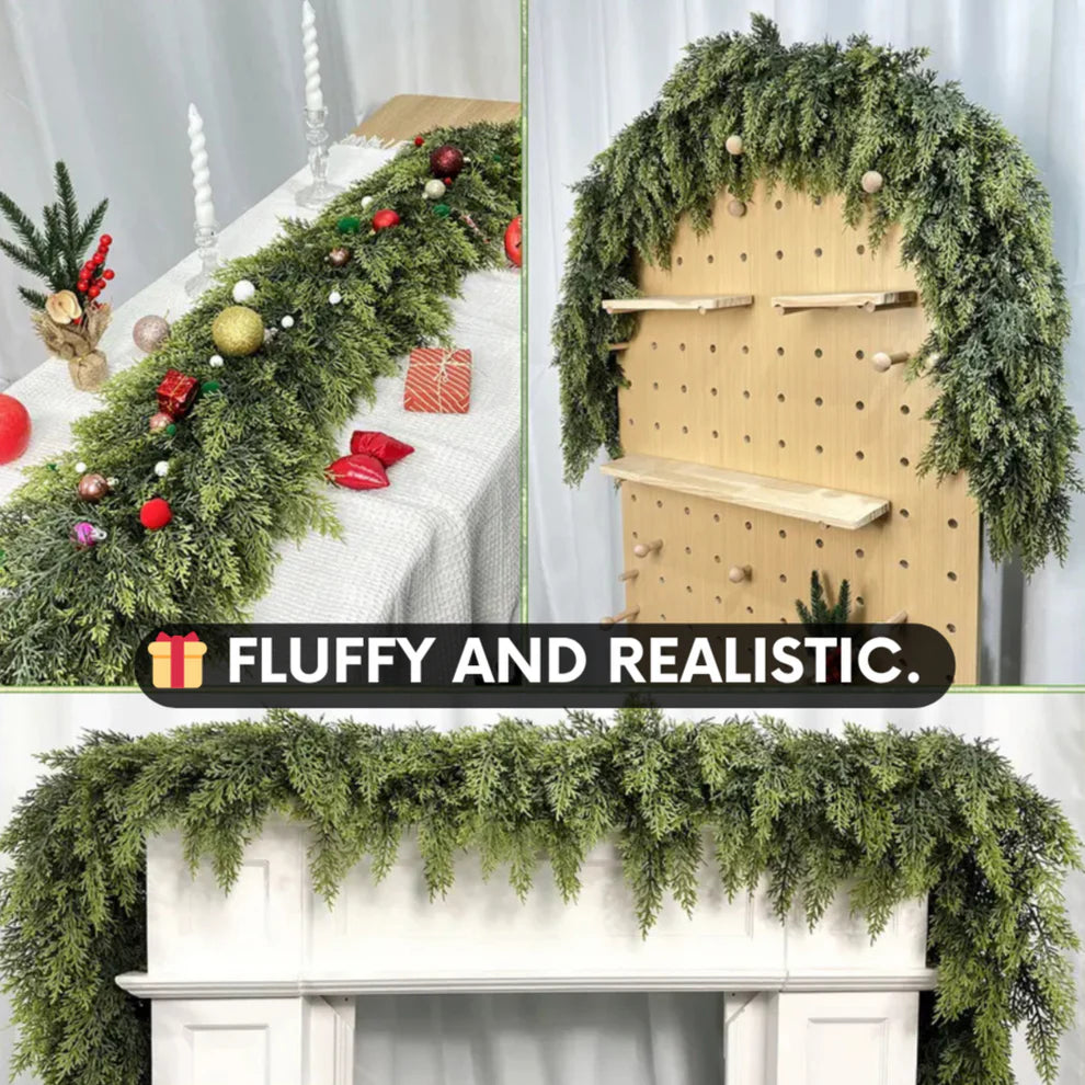 FloraGrove Lush Cedar Garland Classic